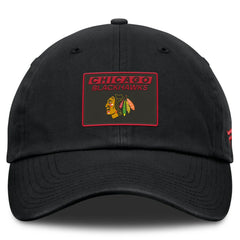 NHL Chicago Blackhawks Fanatics Authentic Pro Prime Adjustable Hat - Black