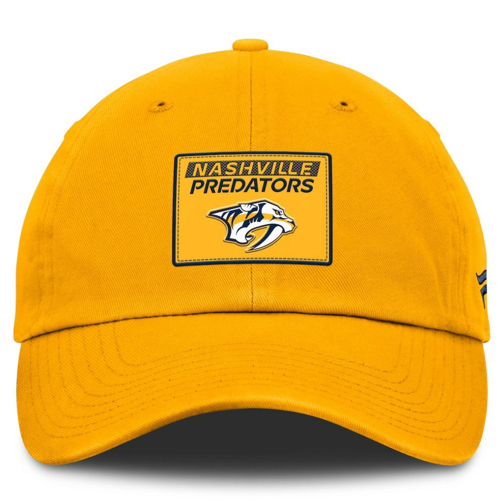 NHL Nashville Predators Fanatics Authentic Pro Prime Adjustable Hat - Gold