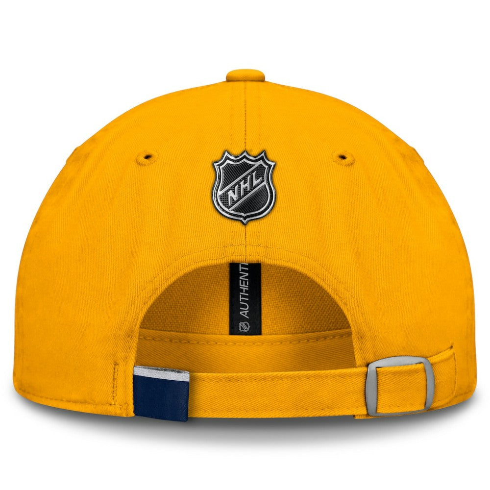 NHL Nashville Predators Fanatics Authentic Pro Prime Adjustable Hat - Gold