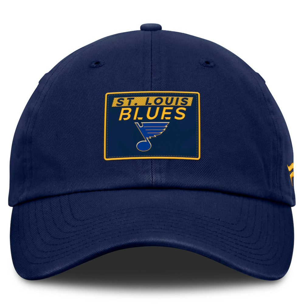 NHL St. Louis Blues Fanatics Authentic Pro Prime Adjustable Hat - Navy