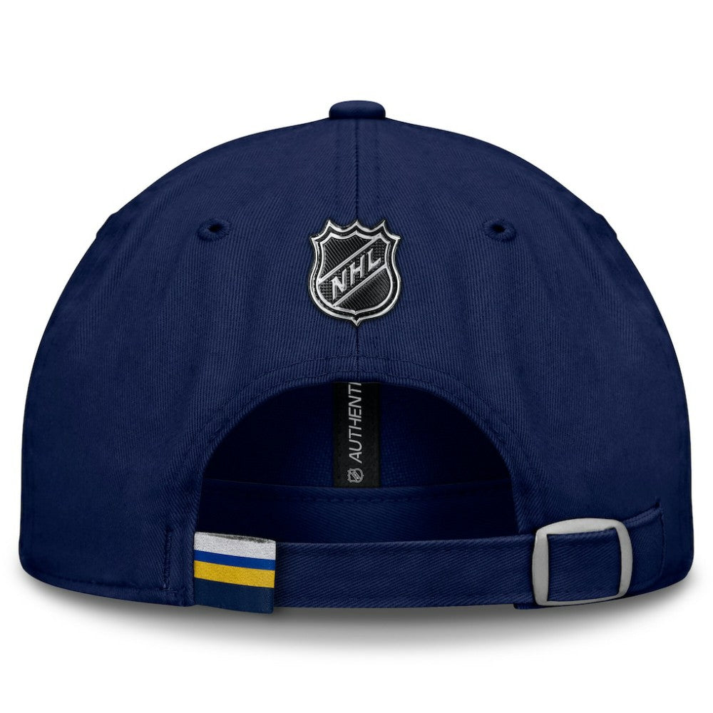 NHL St. Louis Blues Fanatics Authentic Pro Prime Adjustable Hat - Navy