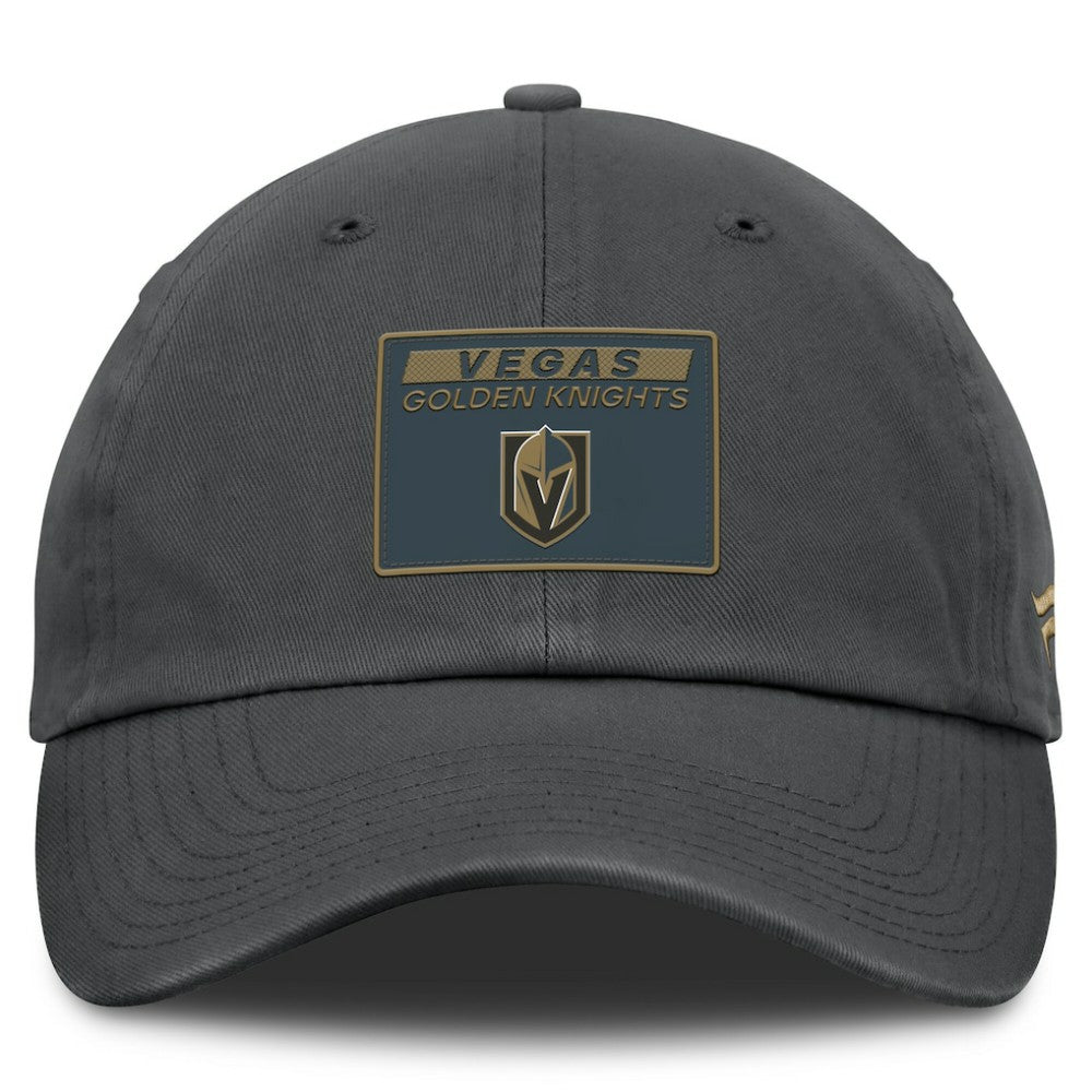NHL Vegas Golden Knights Fanatics Authentic Pro Prime Adjustable Hat - Gray