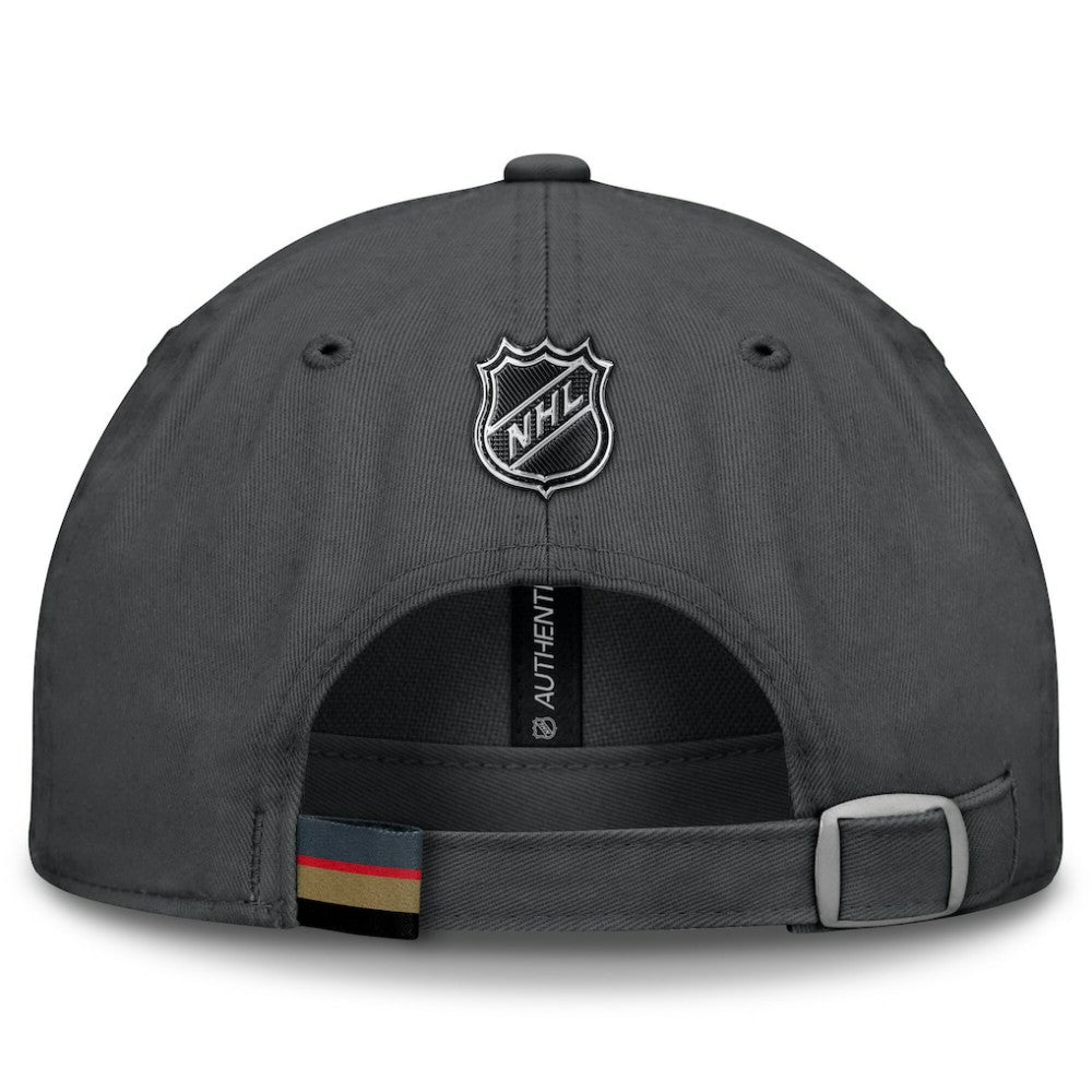 NHL Vegas Golden Knights Fanatics Authentic Pro Prime Adjustable Hat - Gray