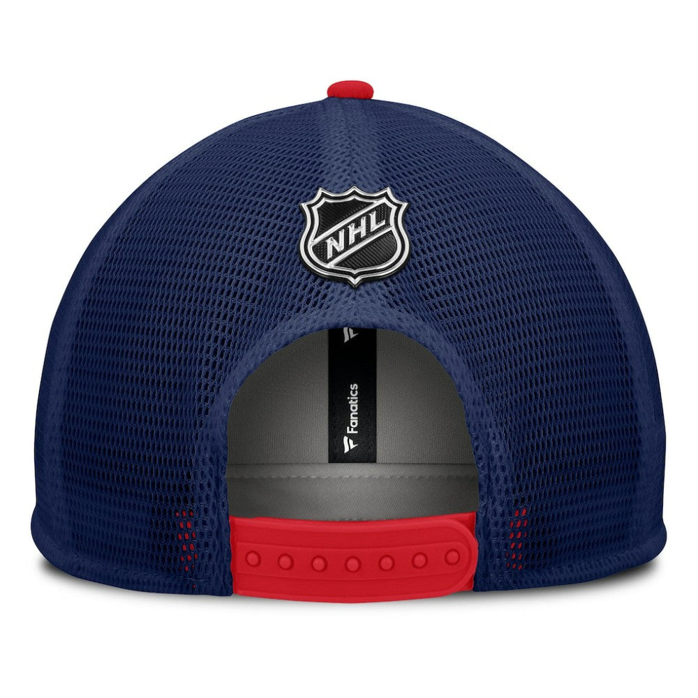 NHL New York Rangers Fanatics Authentic Pro Hometown Rink Foam Trucker Snapback Hat - Navy/Red