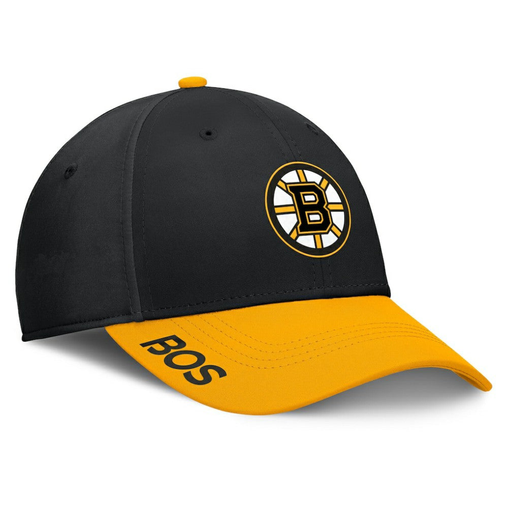 NHL Boston Bruins Fanatics Authentic Pro Rink Flex Hat - Black/Gold