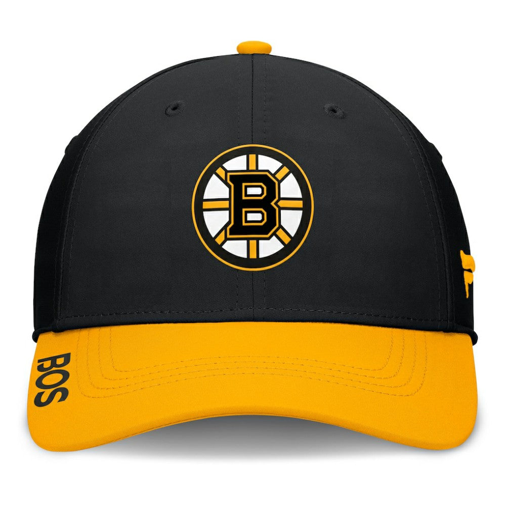 NHL Boston Bruins Fanatics Authentic Pro Rink Flex Hat - Black/Gold
