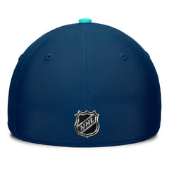 NHL Seattle Kraken Fanatics Authentic Pro Rink Flex Hat - Deep Sea Blue/Light Blue