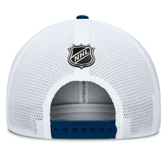NHL Seattle Kraken Fanatics Authentic Pro A-Frame Rink Adjustable Hat - Deep Sea Blue/Light Blue