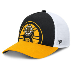 NHL Boston Bruins Fanatics Authentic Pro A-Frame Rink Adjustable Hat - Black/Gold