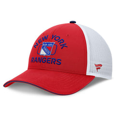 NHL New York Rangers Fanatics Authentic Pro Rink Trucker Hat - Red/White