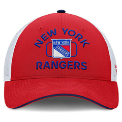 NHL New York Rangers Fanatics Authentic Pro Rink Trucker Hat - Red/White