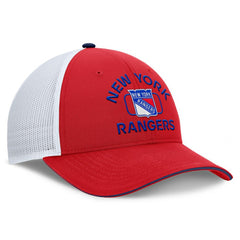 NHL New York Rangers Fanatics Authentic Pro Rink Trucker Hat - Red/White