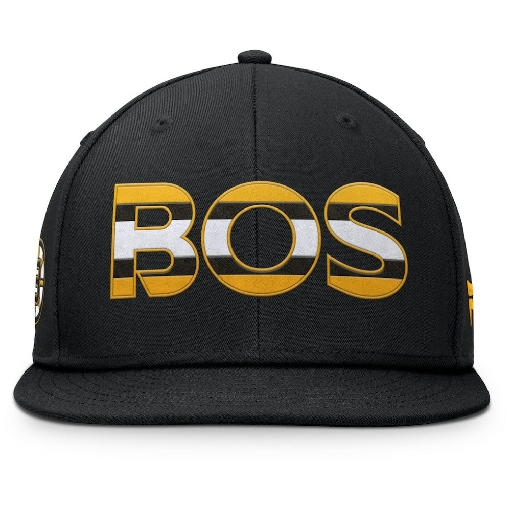 NHL Boston Bruins Fanatics Authentic Pro Rink Snapback Hat - Black