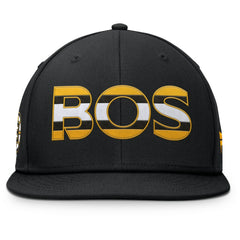 NHL Boston Bruins Fanatics Authentic Pro Rink Snapback Hat - Black