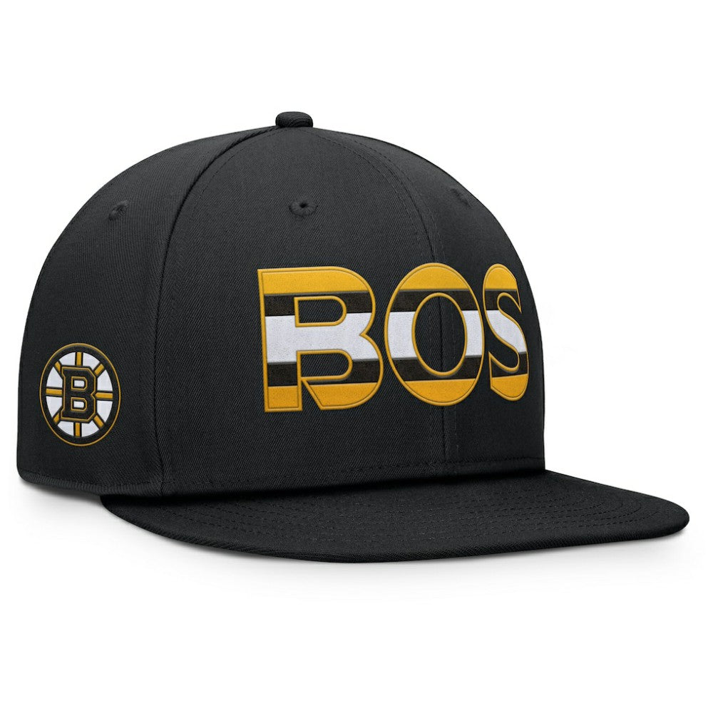 NHL Boston Bruins Fanatics Authentic Pro Rink Snapback Hat - Black