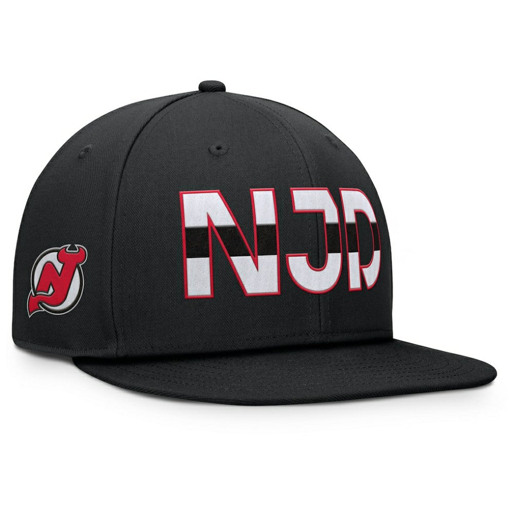 NHL New Jersey Devils Fanatics Authentic Pro Rink Snapback Hat - Black
