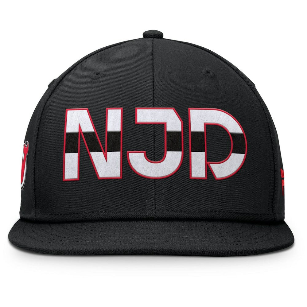 NHL New Jersey Devils Fanatics Authentic Pro Rink Snapback Hat - Black