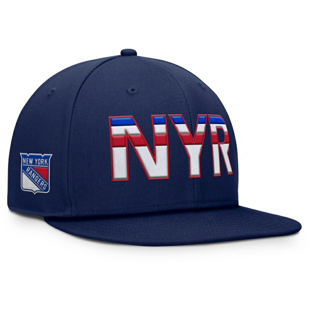 NHL New York Rangers Fanatics Authentic Pro Rink Snapback Hat - Navy
