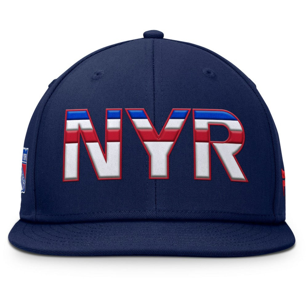 NHL New York Rangers Fanatics Authentic Pro Rink Snapback Hat - Navy