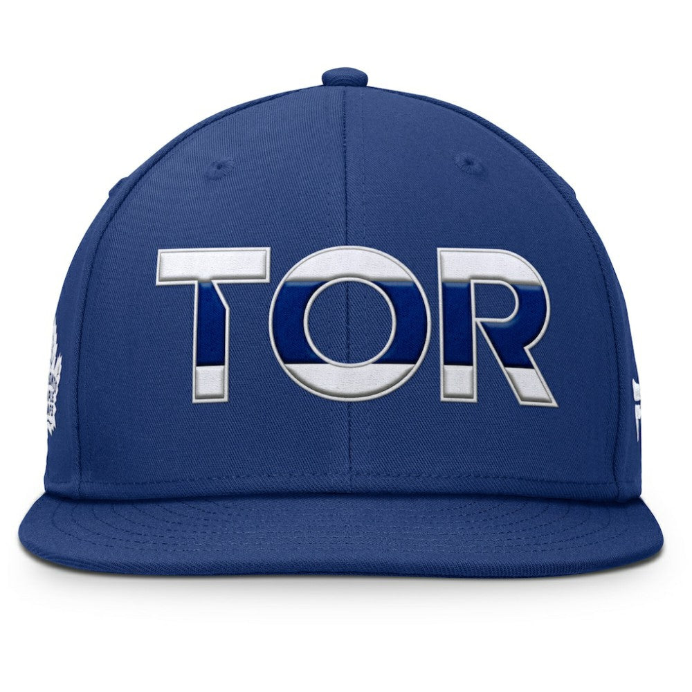 NHL Toronto Maple Leafs Fanatics Authentic Pro Rink Snapback Hat - Blue