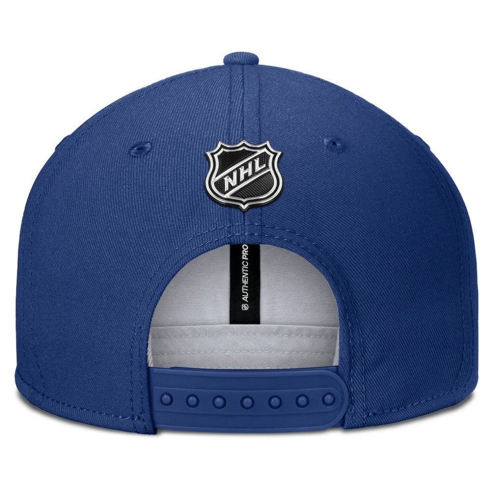 NHL Toronto Maple Leafs Fanatics Authentic Pro Rink Snapback Hat - Blue