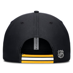 NHL Boston Bruins Fanatics Authentic Pro Ripstop Adjustable Hat - Black/Gold