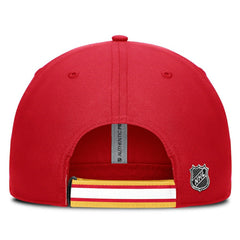 NHL Calgary Flames Fanatics Authentic Pro Ripstop Adjustable Hat - Red/Gold