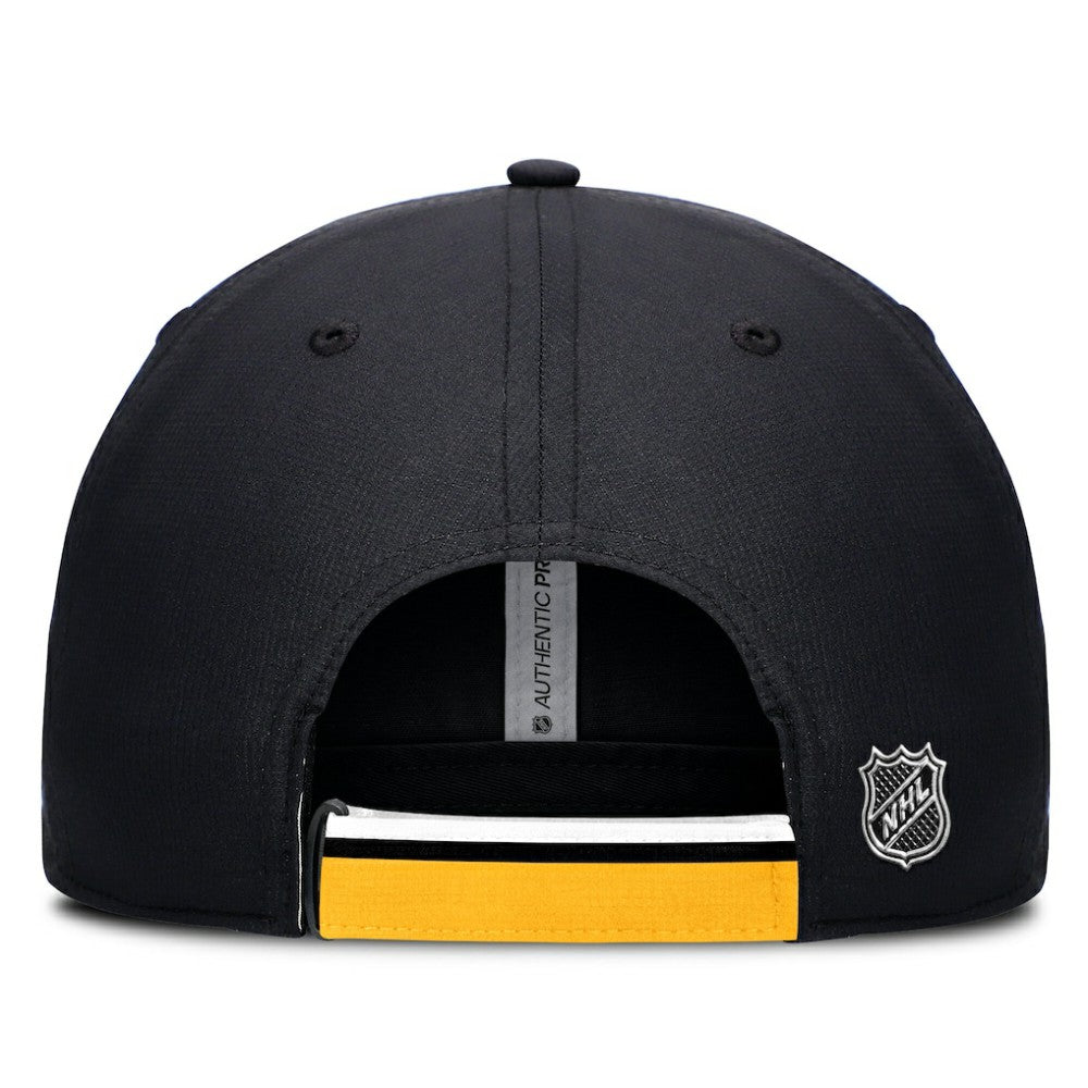 NHL Pittsburgh Penguins Fanatics Authentic Pro Ripstop Adjustable Hat - Black/Gold