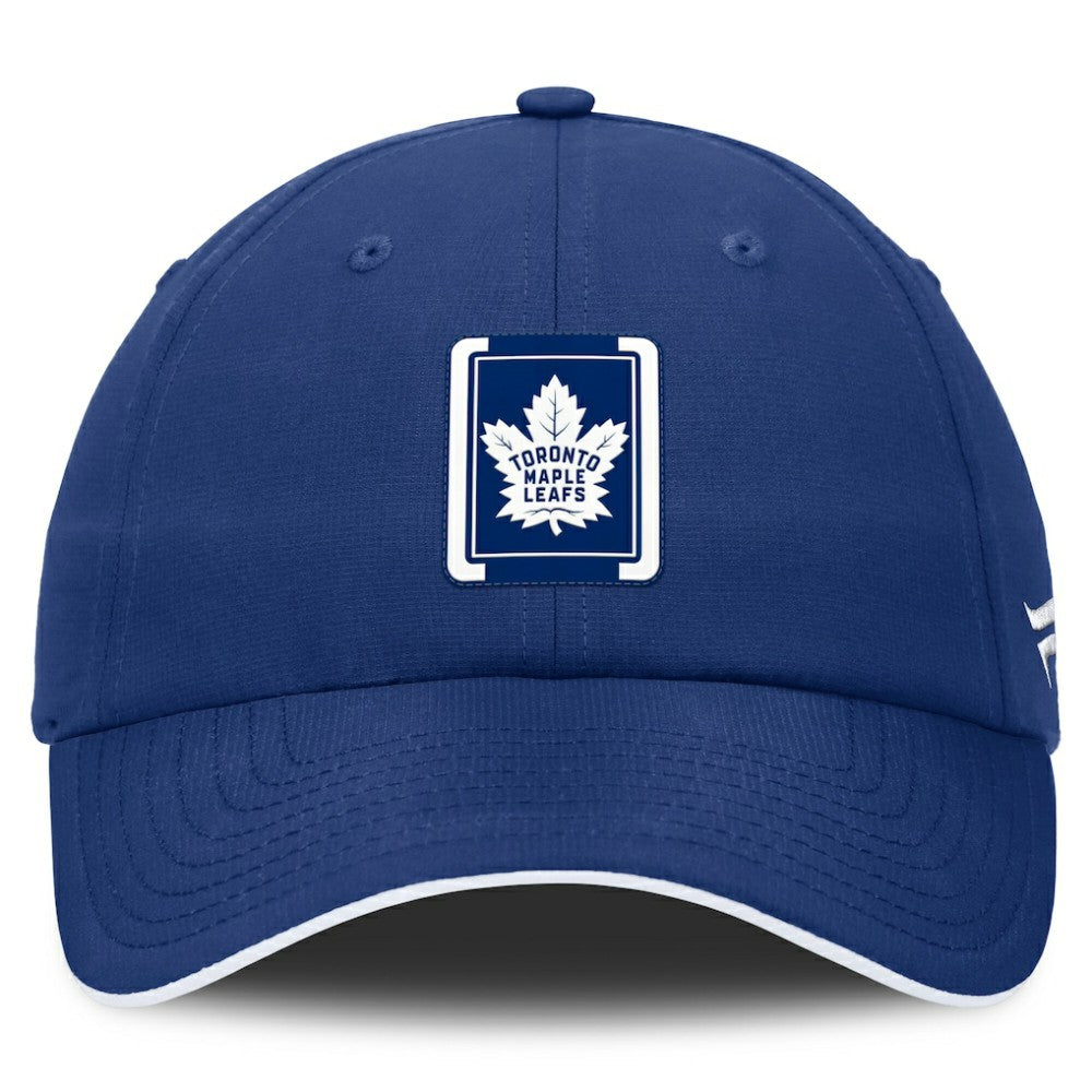 NHL Toronto Maple Leafs Fanatics Authentic Pro Ripstop Adjustable Hat - Blue/White