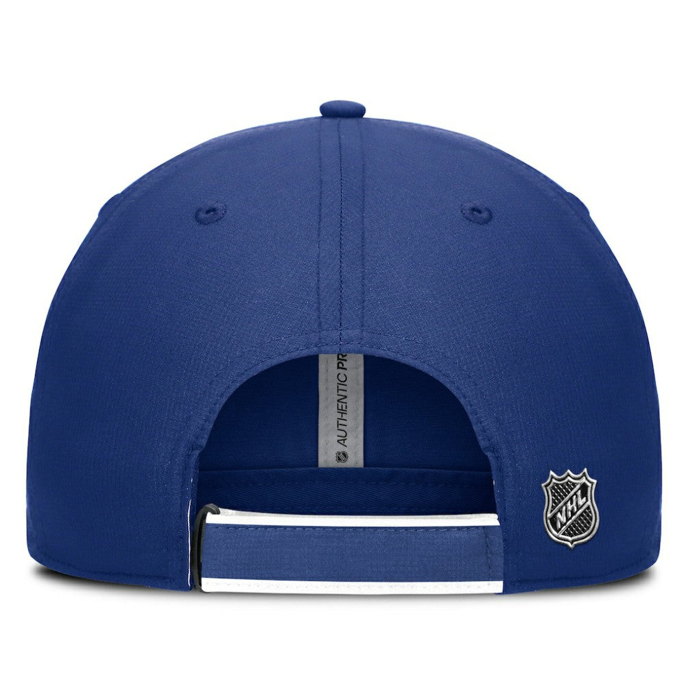 NHL Toronto Maple Leafs Fanatics Authentic Pro Ripstop Adjustable Hat - Blue/White