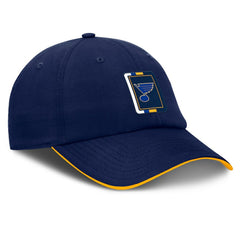 NHL St. Louis Blues Fanatics Authentic Pro Ripstop Adjustable Hat - Navy/Gold