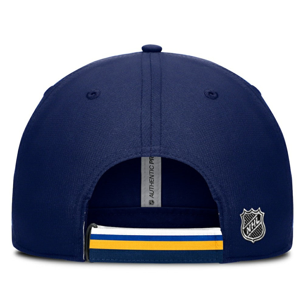 NHL St. Louis Blues Fanatics Authentic Pro Ripstop Adjustable Hat - Navy/Gold