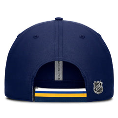 NHL St. Louis Blues Fanatics Authentic Pro Ripstop Adjustable Hat - Navy/Gold