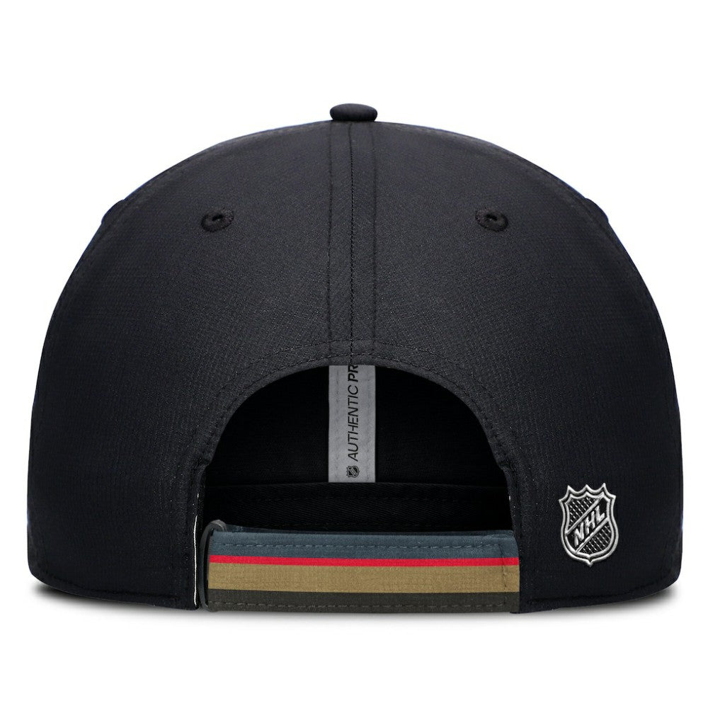 NHL Vegas Golden Knights Fanatics Authentic Pro Ripstop Adjustable Hat - Gray/Black