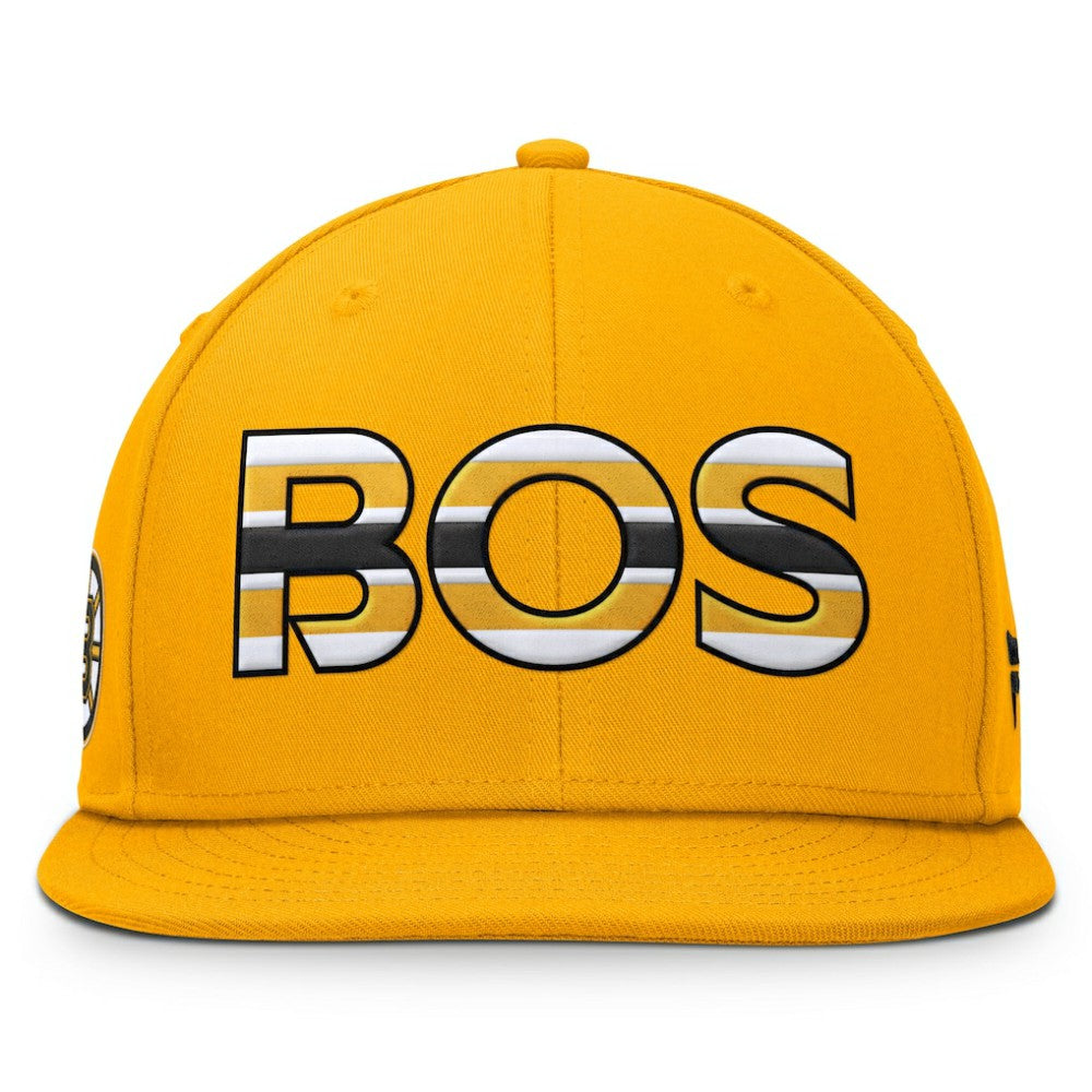 NHL Boston Bruins Fanatics Authentic Pro Team Rink Snapback Hat - Gold