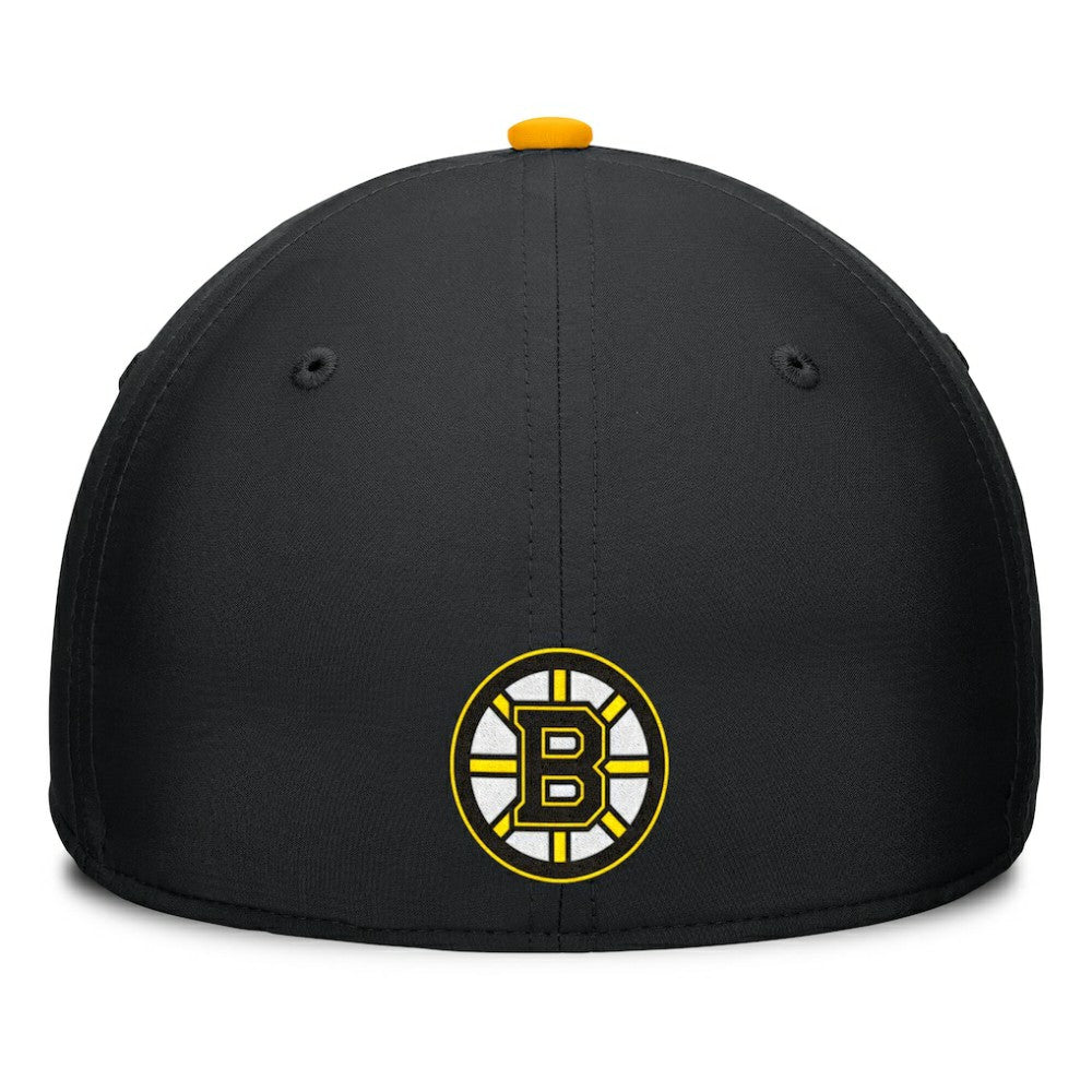 NHL Boston Bruins Fanatics Authentic Pro Rink Team Code Flex Hat - Black/Gold