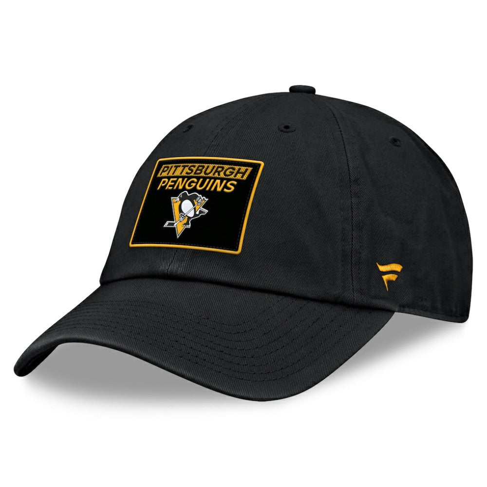 NHL Pittsburgh Penguins Fanatics Women's Authentic Pro Rink Adjustable Hat - Black