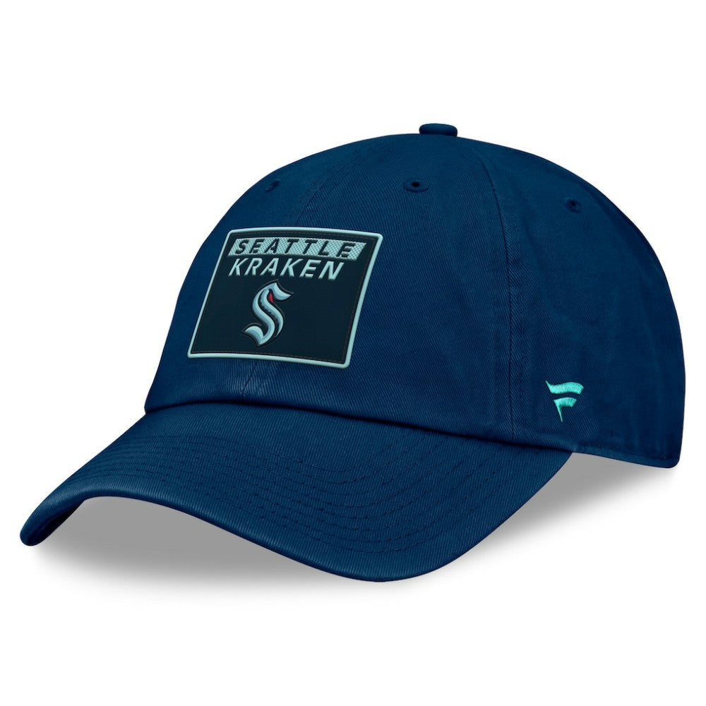 NHL Seattle Kraken Fanatics Women's Authentic Pro Rink Adjustable Hat - Deep Sea Blue