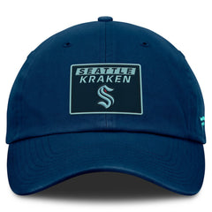 NHL Seattle Kraken Fanatics Women's Authentic Pro Rink Adjustable Hat - Deep Sea Blue