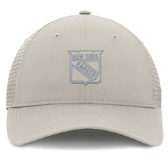 NHL New York Rangers Fanatics Women's Authentic Pro Road Trucker Adjustable Hat - Tan