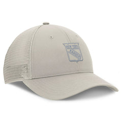 NHL New York Rangers Fanatics Women's Authentic Pro Road Trucker Adjustable Hat - Tan