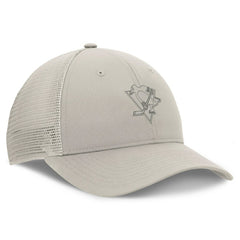NHL Pittsburgh Penguins Fanatics Women's Authentic Pro Road Trucker Adjustable Hat - Tan