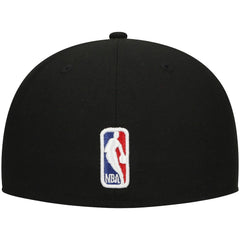 Philadelphia 76ers Blackout Shadow Logo 59FIFTY Fitted Hat Black
