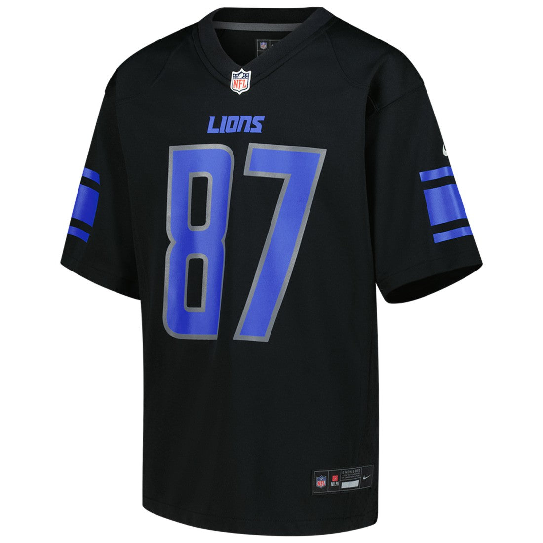 Sam LaPorta Detroit Lions Youth Game Jersey Black