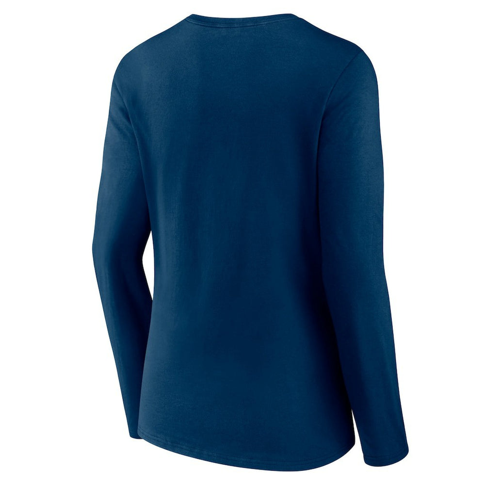 Houston Texans Hometown Sweep Long Sleeve V-Neck T-Shirt Navy