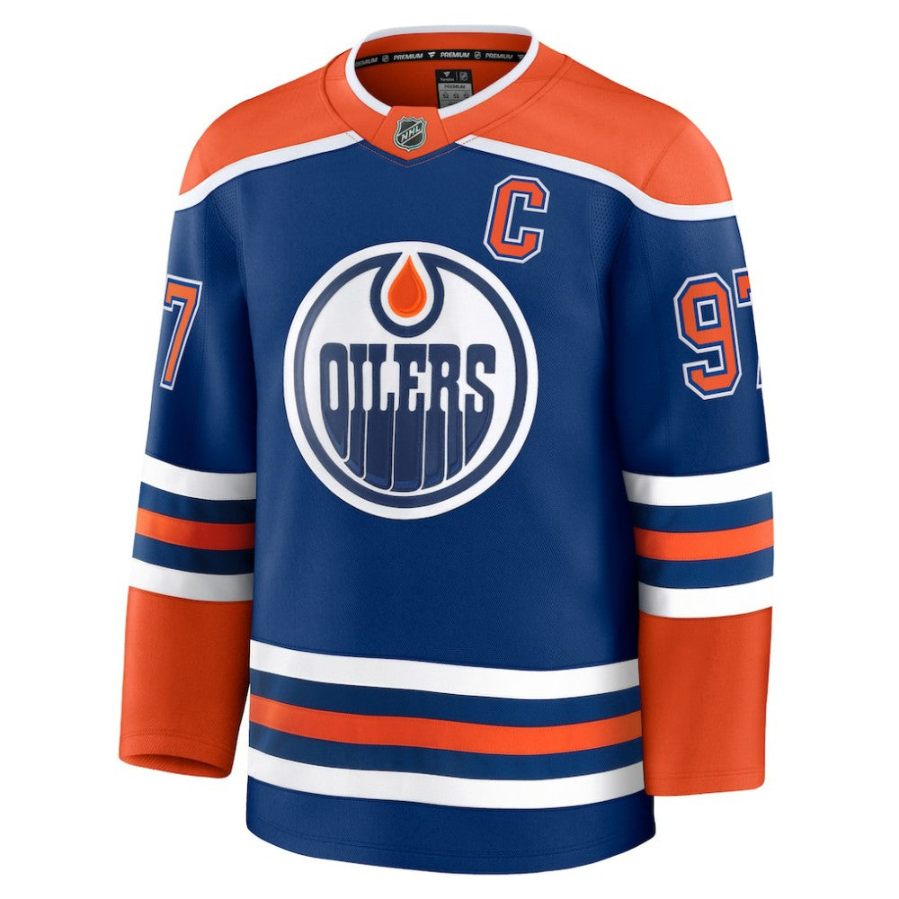NHL Connor McDavid Edmonton Oilers Fanatics Home Premium Jersey - Royal
