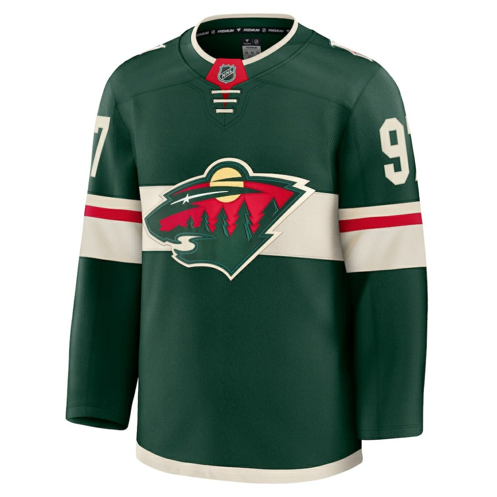 NHL Kirill Kaprizov Minnesota Wild Fanatics Home Premium Jersey - Green