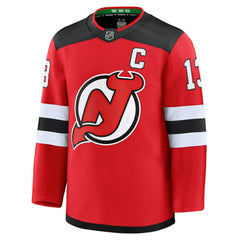 NHL Nico Hischier New Jersey Devils Fanatics Home Premium Jersey - Red