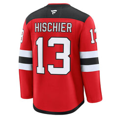 NHL Nico Hischier New Jersey Devils Fanatics Home Premium Jersey - Red