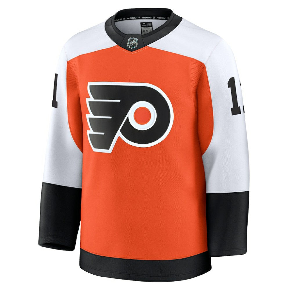 NHL Travis Konecny Philadelphia Flyers Fanatics Home Premium Jersey - Burnt Orange